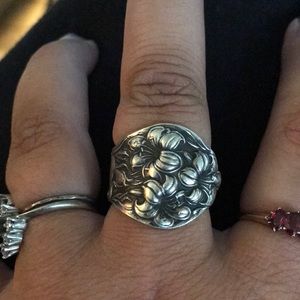 Lily spoon ring-vintage